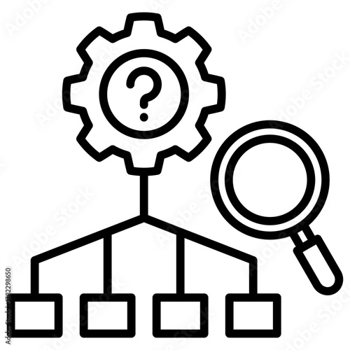 Root Cause Line Icon