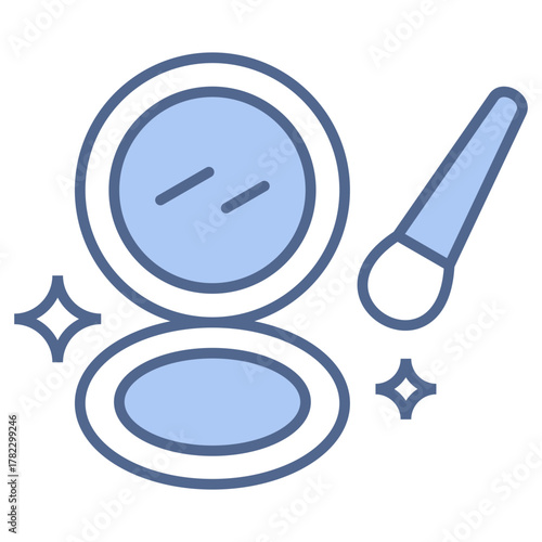 Face Powder Blue Icon
