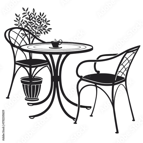 table and chairs