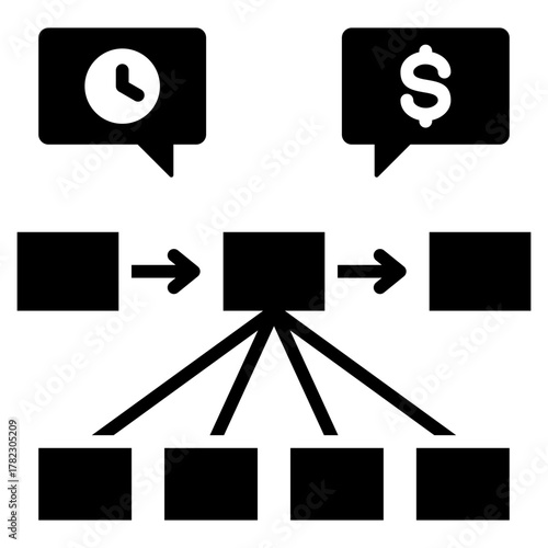 Value Stream Glyph Icon