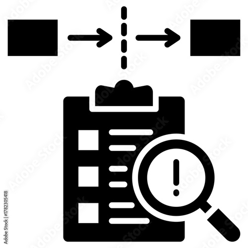 Process Gap Glyph Icon