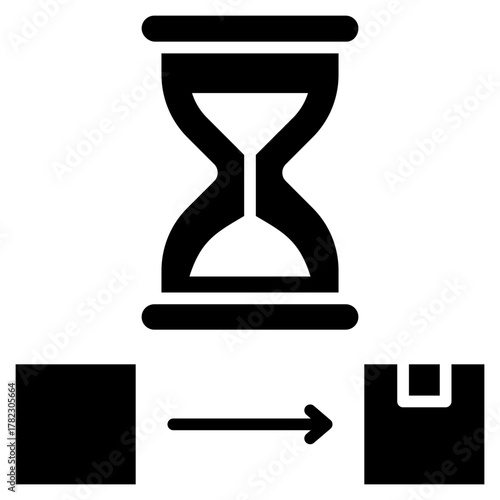 Lead Time Glyph Icon