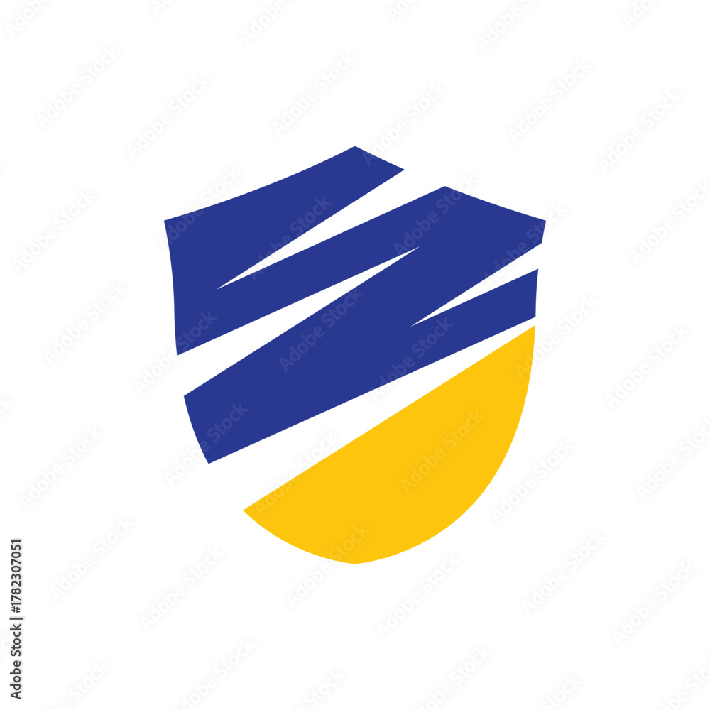 Fototapeta premium security shield logo design
