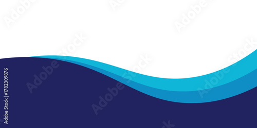 Curved Header and Footer Element. Vector EPS 10