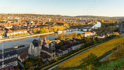 Aerial view of  Würzburg, Germany