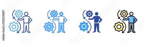 Facilitator Icon, Multi Styles Icon Set