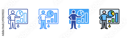 Teacher Icon, Multi Styles Icon Set
