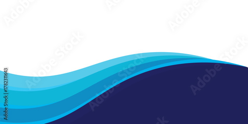 Curved Header and Footer Element. Vector EPS 10