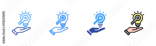 Problem Solving Icon, Multi Styles Icon Set