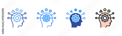 Adaptability Icon, Multi Styles Icon Set