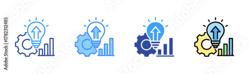 Improvement Icon, Multi Styles Icon Set