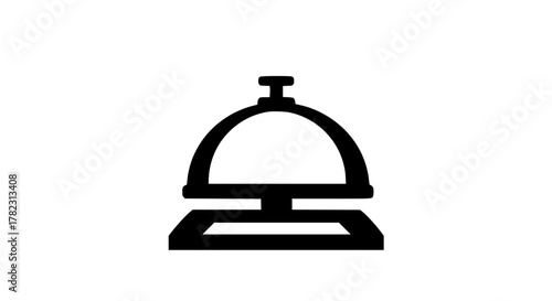 Front bell black white icon 