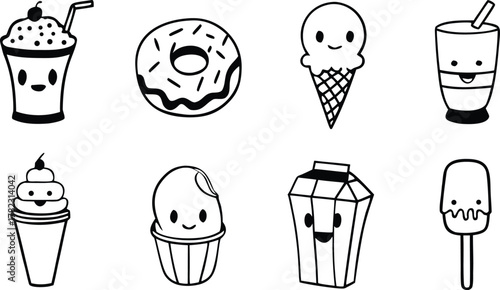 food and drink icon set