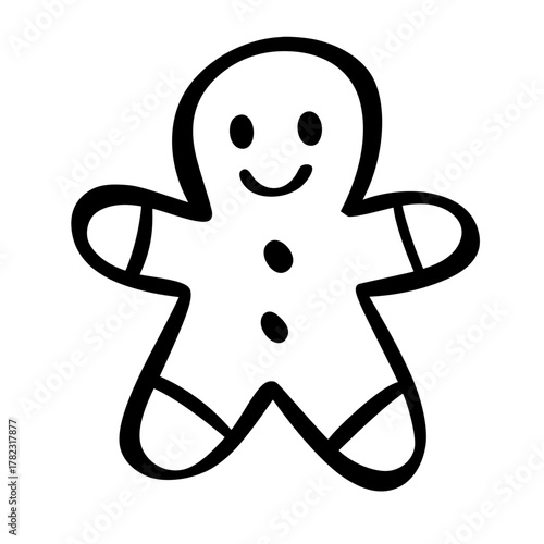 Cute Doodle Christmas Vector Clipart Set,Hand Drawn Holiday Elements
