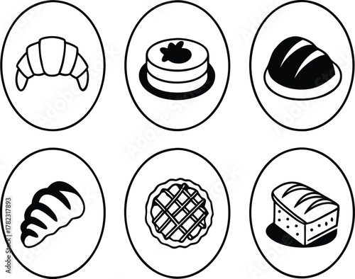 set of funny easter eggs vector