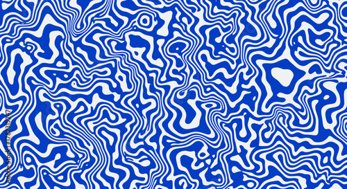 Abstract geometric seamless vector pattern with blue lines, ideal for fabric, wallpaper, or textile design backdrop