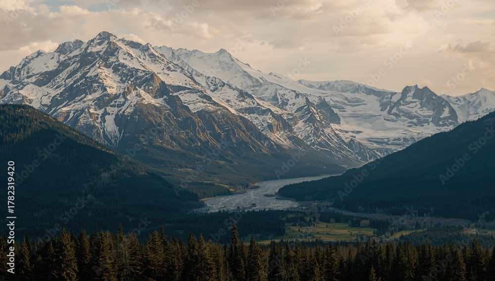 Obraz premium I adore photographing mountain landscapes that have completely captivated me