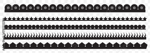 Картината върху платно Scalloped edge seamless set