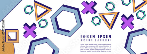 Modern memphis background with elements. Graphic design element. simple design, website, poster, cover, flayer