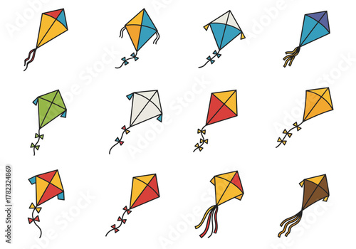 Colorful Kites Collection Playful Designs for Breezy Fun