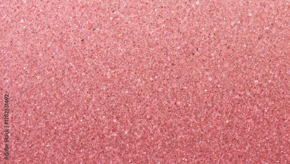 Fototapeta premium Rose gold glittery background with pink and red sparkles, suitable for festive wrapping and greeting cards, Christmas