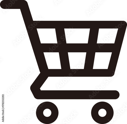 シンプルなショッピングカートのアイコン