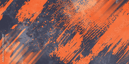 Minimal Abstract Orange Grunge Scratch Background Template