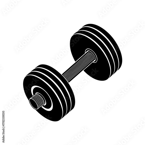 dumbbell isolated on white background