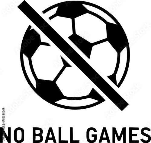 No ball game sign icons set in black and blue colors on white background