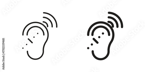 Assistive listening systems icon for your website design, logo, app, UI. EPS10