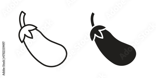 Aubergine icon for your website design, logo, app, UI. EPS10