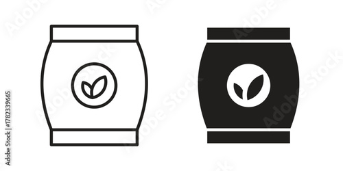Bag seedling icon for your website design, logo, app, UI. EPS10