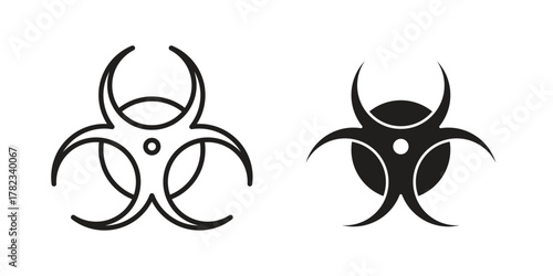 Biohazard icon for your website design, logo, app, UI. EPS10