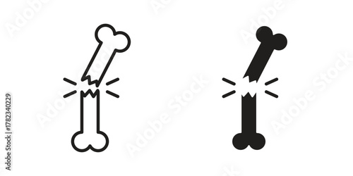 Bone break icon for your website design, logo, app, UI. EPS10
