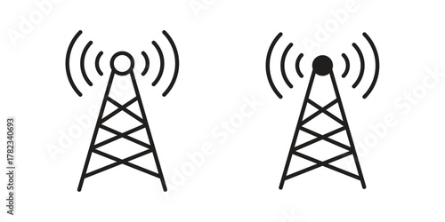 Broadcast tower icon for your website design, logo, app, UI. EPS10