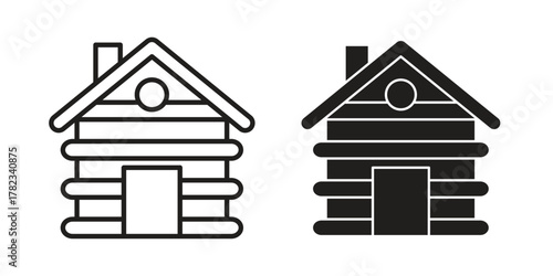 Cabin icon for your website design, logo, app, UI. EPS10