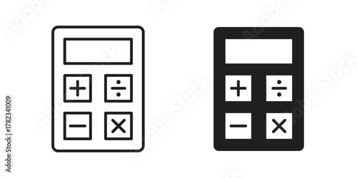 Calculator icon for your website design, logo, app, UI. EPS10