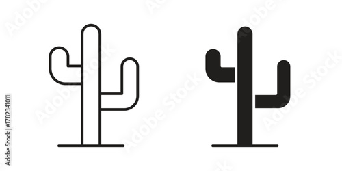 Cactus icon for your website design, logo, app, UI. EPS10