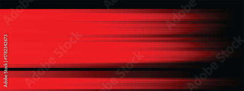 Dynamic red and black horizontal lines gradient modern background design