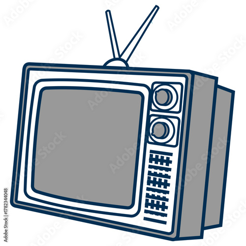 retro tv vector illustration