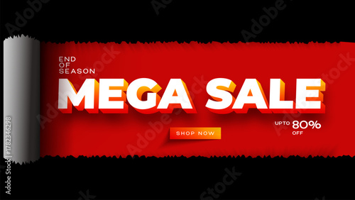 Sale Promotion Banner background. Flash Sales template design for website and social media. Flash Sale promotion.