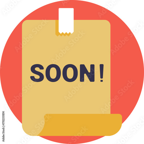A sticky note labeled “Soon,” representing tasks that will be addressed shortly.