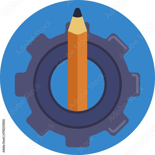 Design and settings – Represents planning, drafting, or configuring processes in progress.