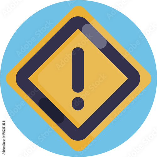 Warning sign indicating caution during ongoing work.