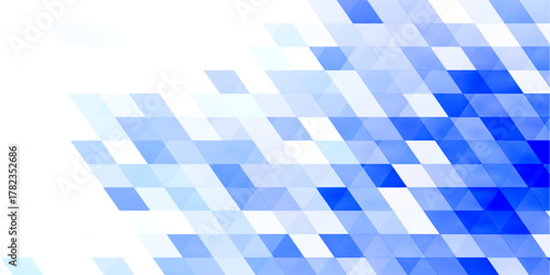 Abstract watercolor background with geometric triangles in gradient white tones