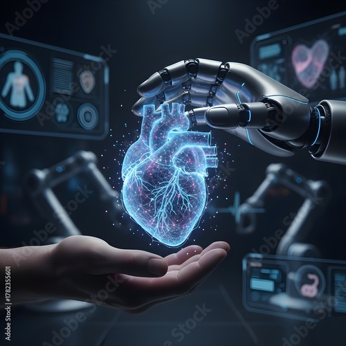 AI in Healthcare and Cardiology Concept