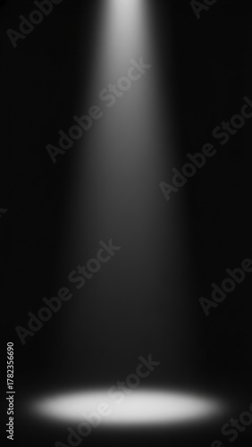 Foto Fondo negro de escenario oscuro con degradado estilo luz de reflector, iluminaci