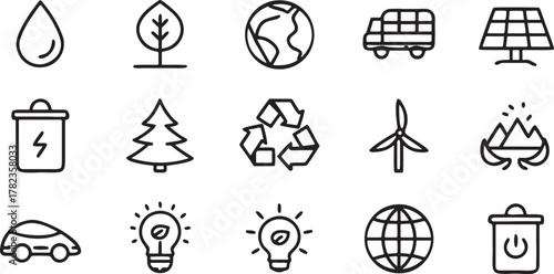 Eco & Environment Icons Set