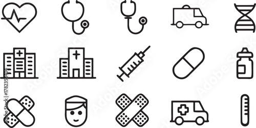 Healthcare & Medical Icons Set