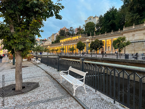 Tschechien, Böhmen, Karlsbad 2025 JUL 1 Historische Altstadt von Karlsbad,